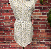 Simply Southern - Women's Floral Zip-front Sleeveless Dress