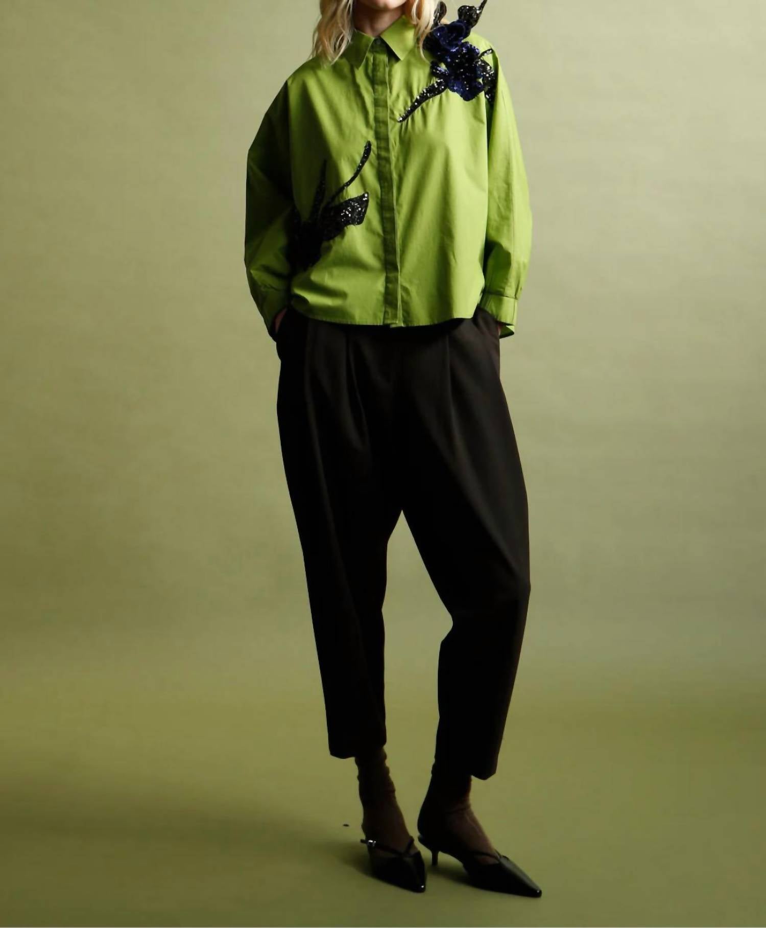 Psophia - Abstract Sequin Shirt