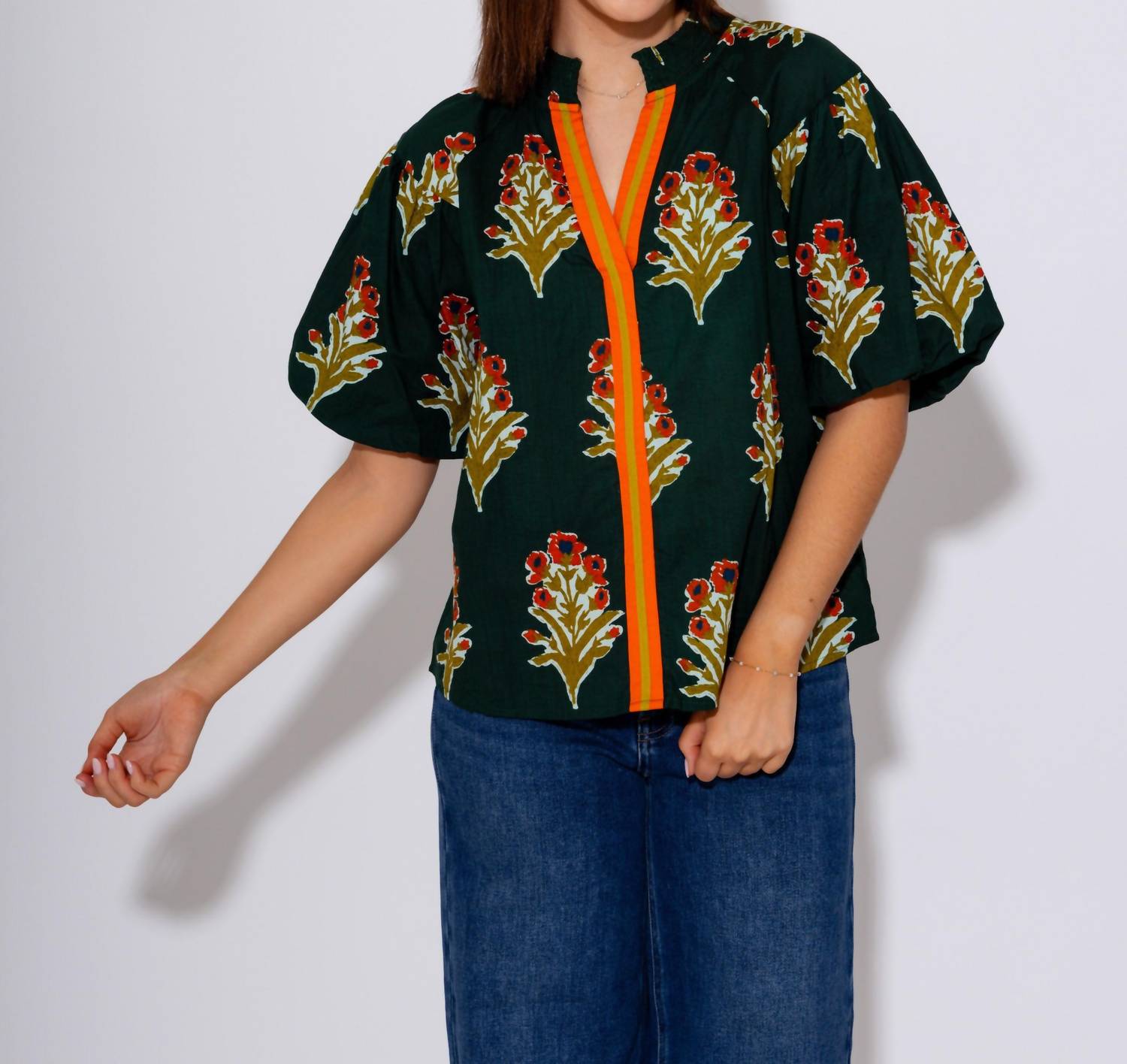 Thml - Puff Sleeve Floral Top