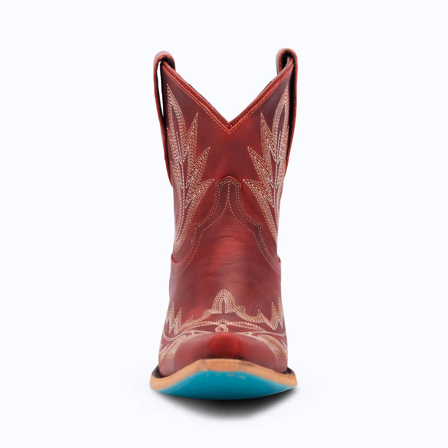 Lane Boots Women's Lexington Western Bootie in smoldering ruby - women's shoe - view 4