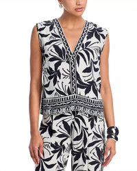 Velvet By Graham & Spencer - Lindsay V Neck Top