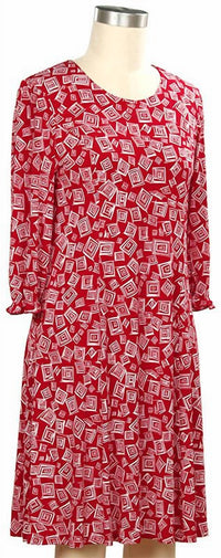 N Touch - Women's 3/4 Sleeve Carmen Print Dress