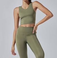 HEROINE SPORT High Performance Vital Tank in army - women's tank top - detail view