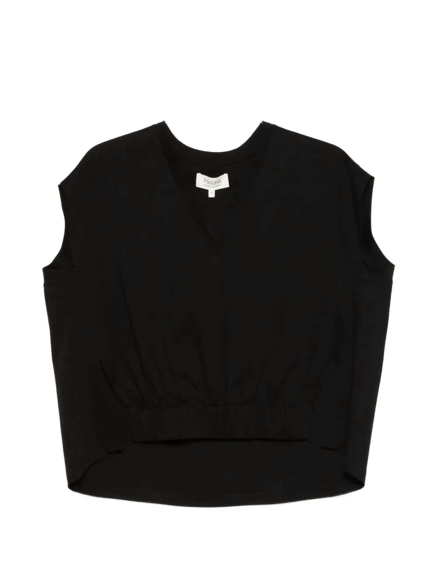 Psophia - Jersey V-neck Top