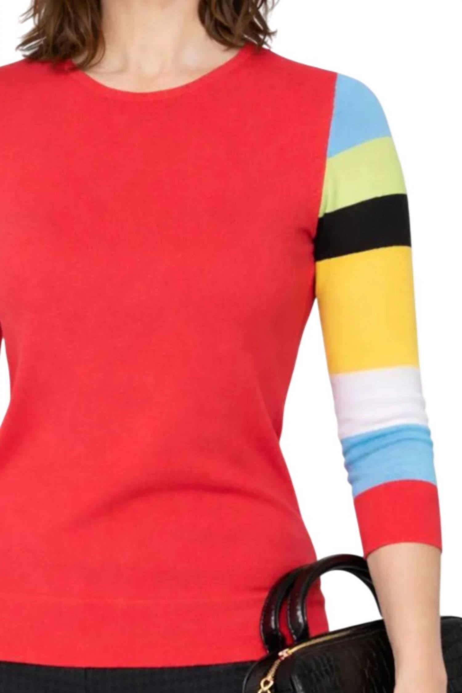 J'Envie/Eli - Valencia Stripe Sleeve Tunic Top