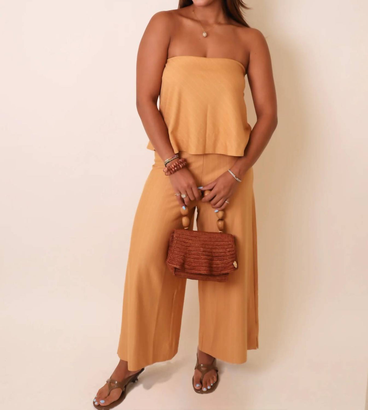 Dress To - Strapless Layered Jumpsuit