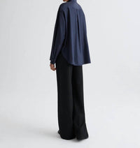 TWP Big Joe Shirt in midnight - women's shirt - alternate view
