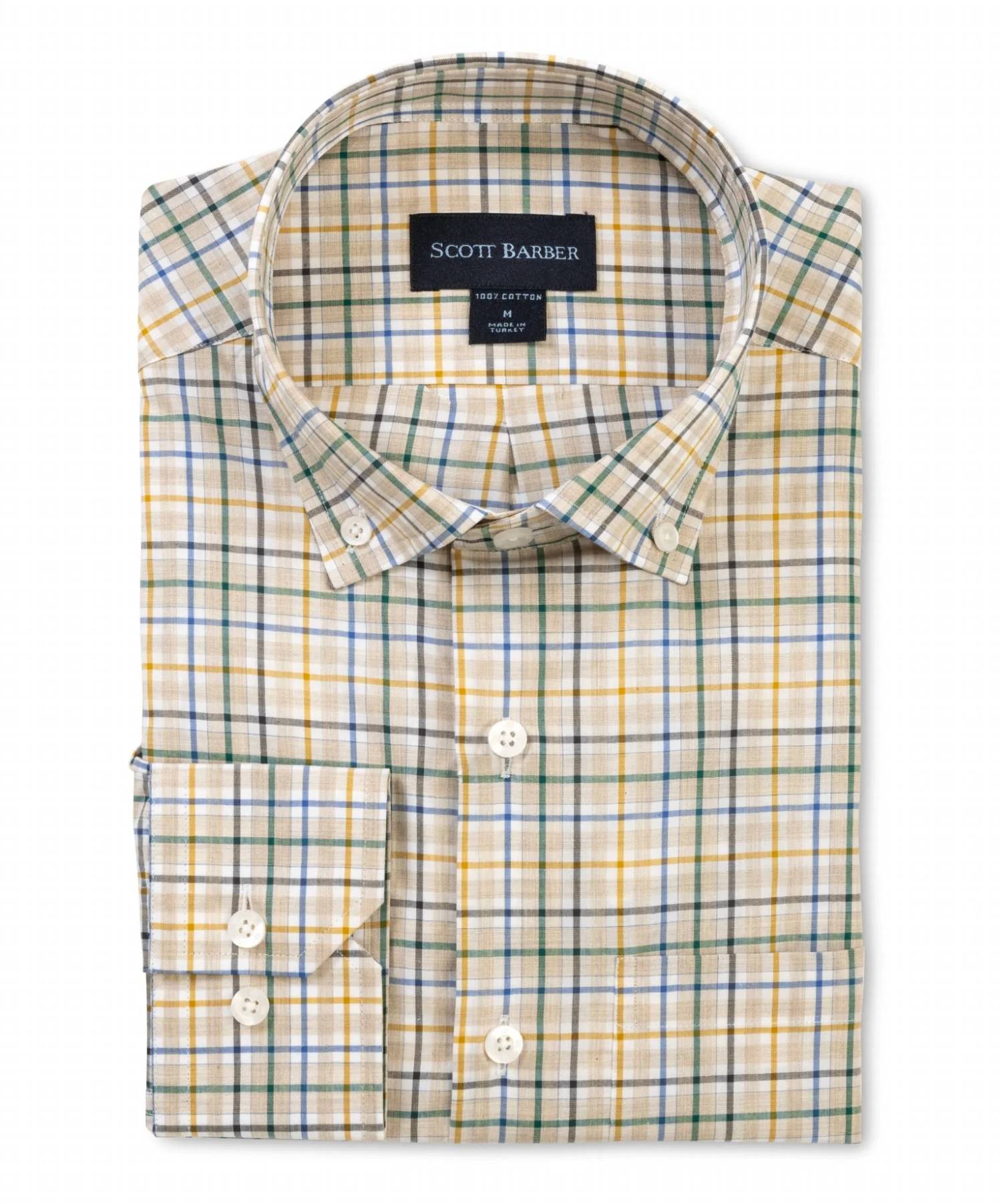 Scott Barber - Men's Organic Cotton Plaid Button Down