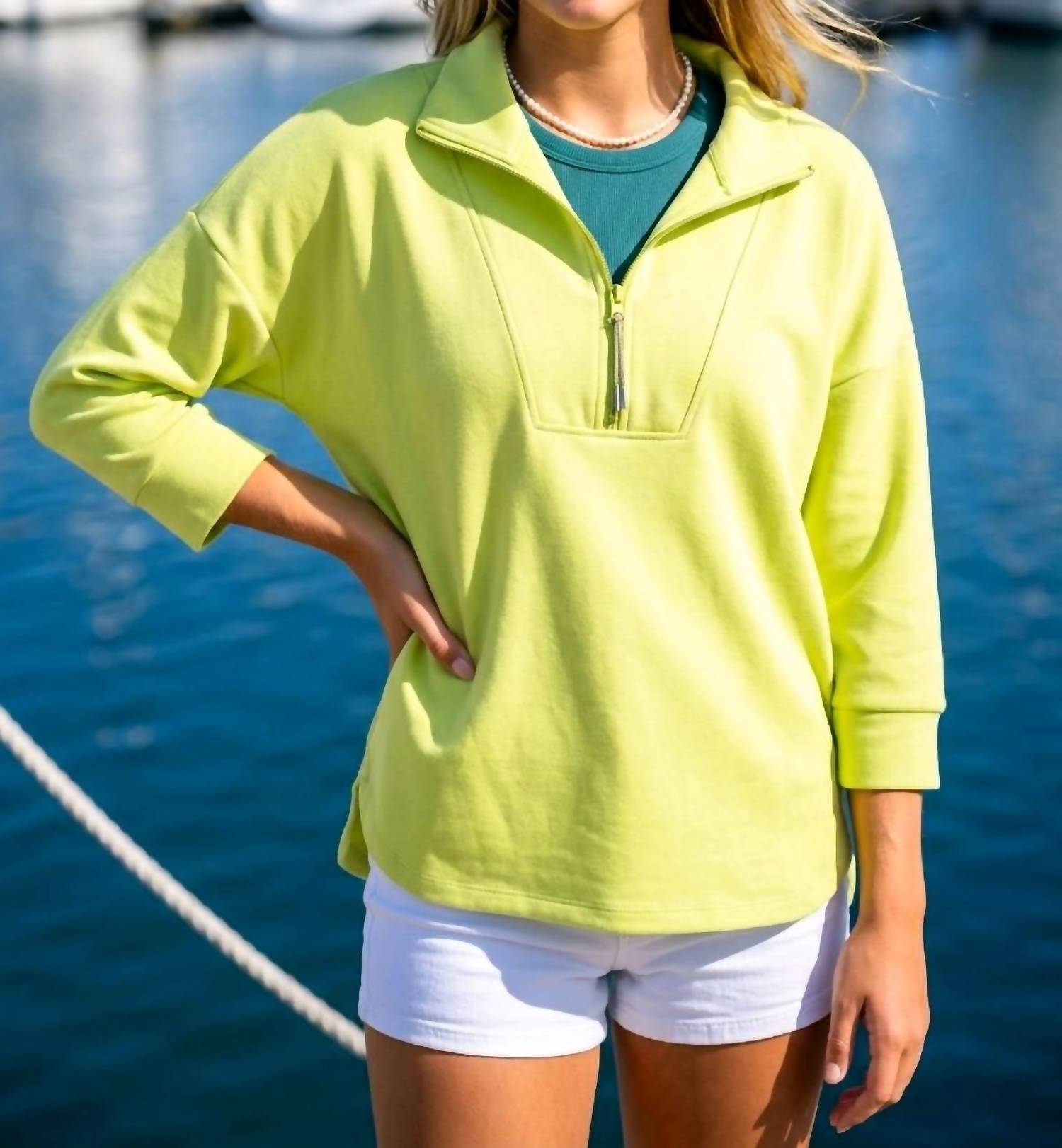 Tribal - Techno Lux quarter zip polo