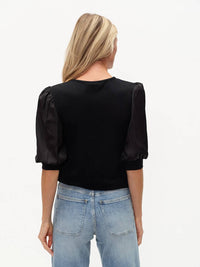 Six/Fifty - Solara Satin Mixed Top