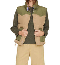 XIRENA Miller High Puffers Vest in woodland - women's jacket