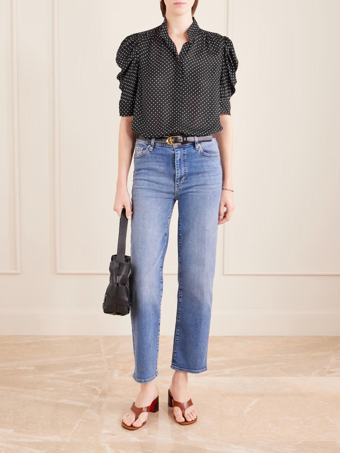 Frame - Gillian Polka Dot Blouse