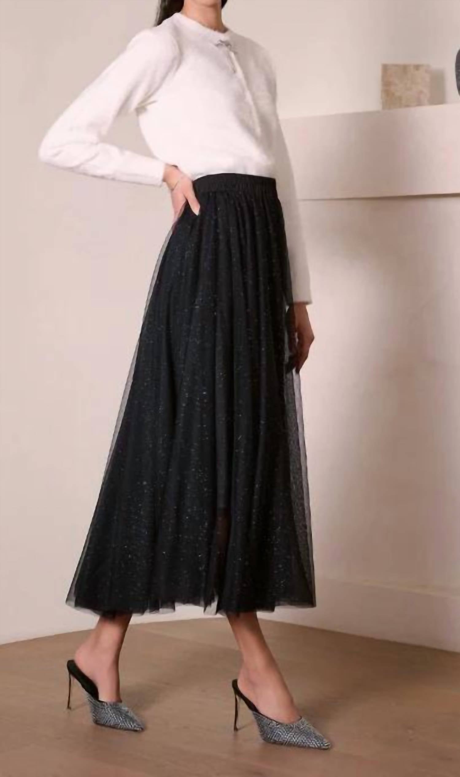 Joseph Ribkoff - Tulle Flared Skirt
