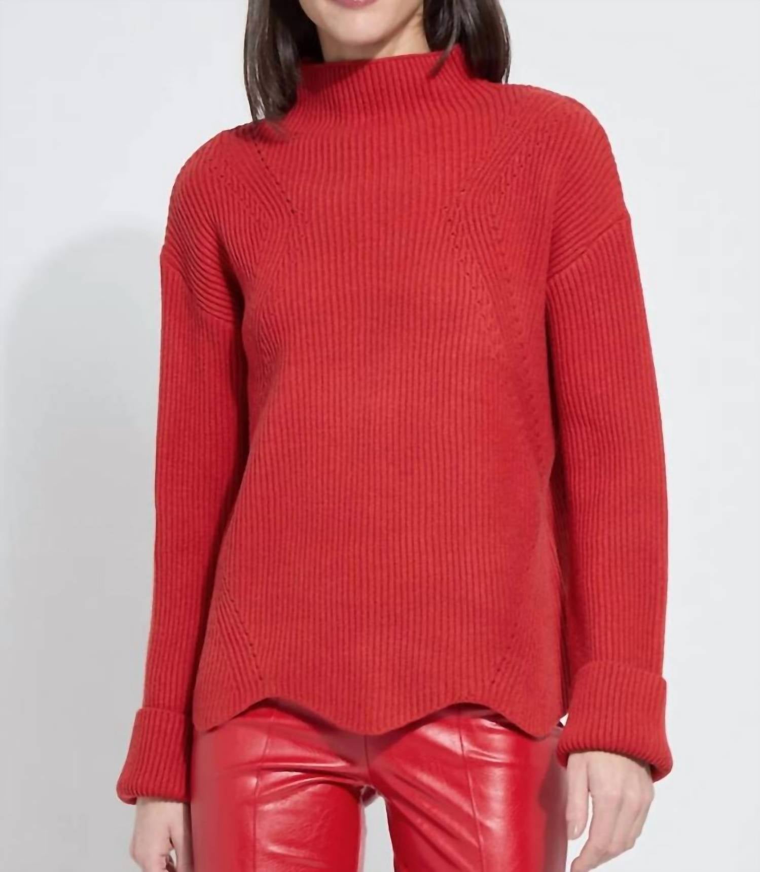 Lysse - Hyacinth Scallop Edge Sweater