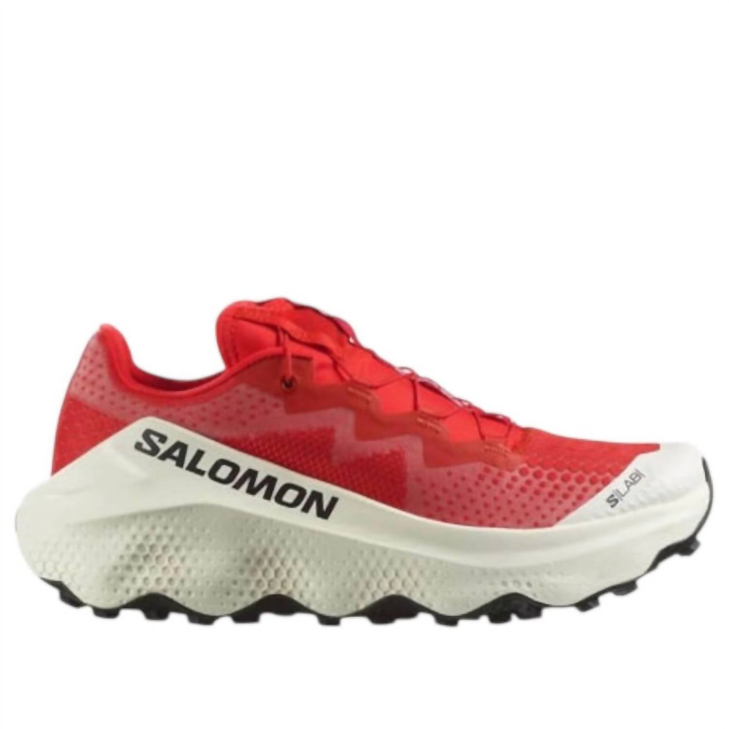 SALOMON Men's S-lab Ultra Glide Shoes in fiery red pompeian red vanilla ice - men's shoe - alternate view