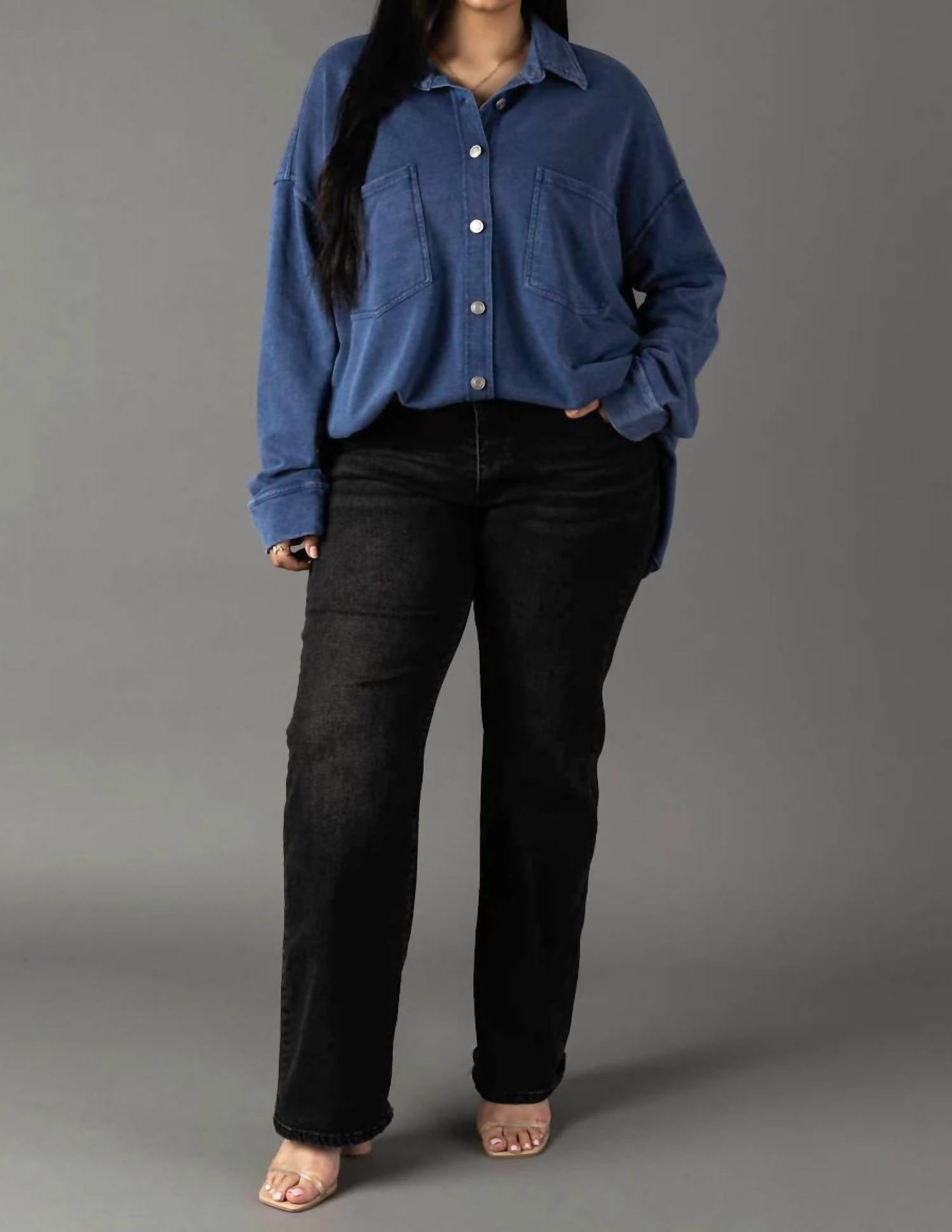 Panache - Kaitlyn Oversized Button Up Shacket