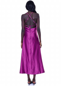Moon River - Tie Back Midi Dress