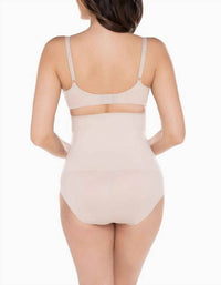 Miraclesuit Comfy Curves Hi-waist Brief in beige - women's intimate - alternate view