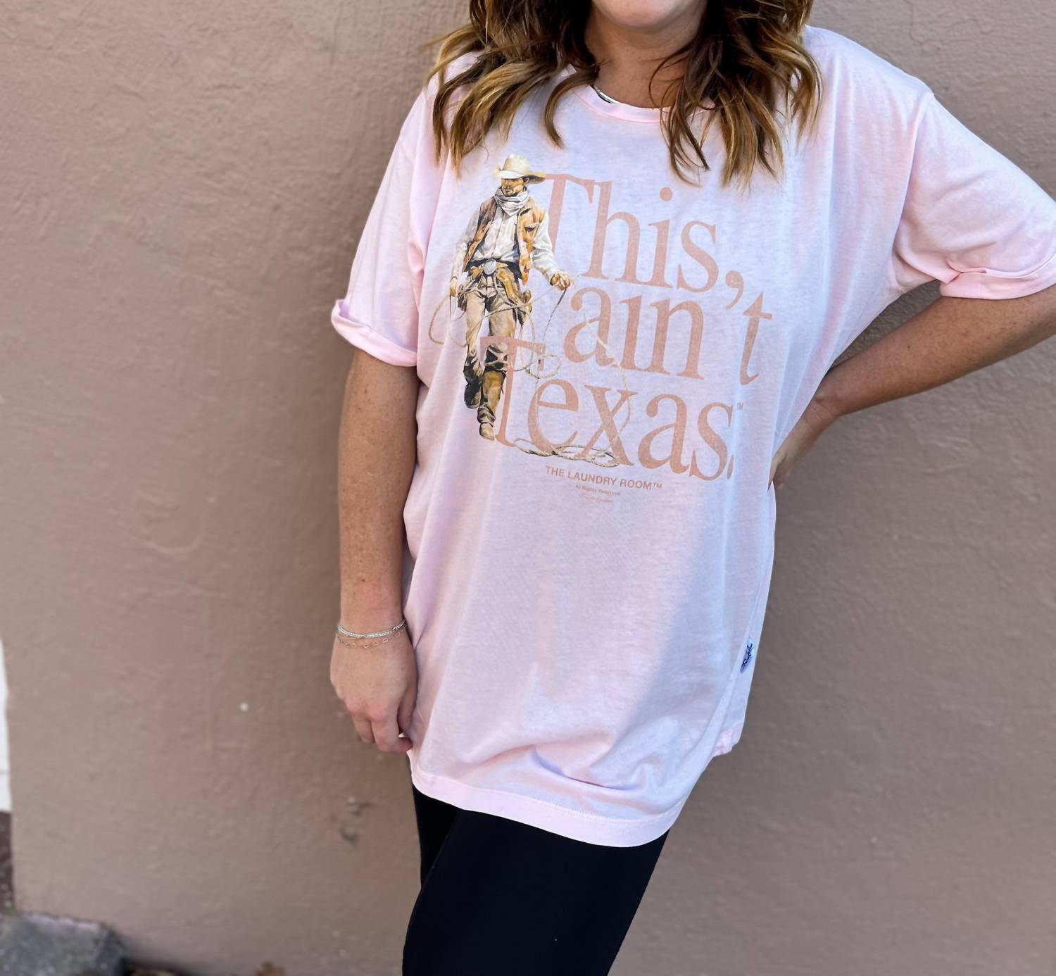 The Laundry Room - This Ain't Texas Roper Oversized Tee