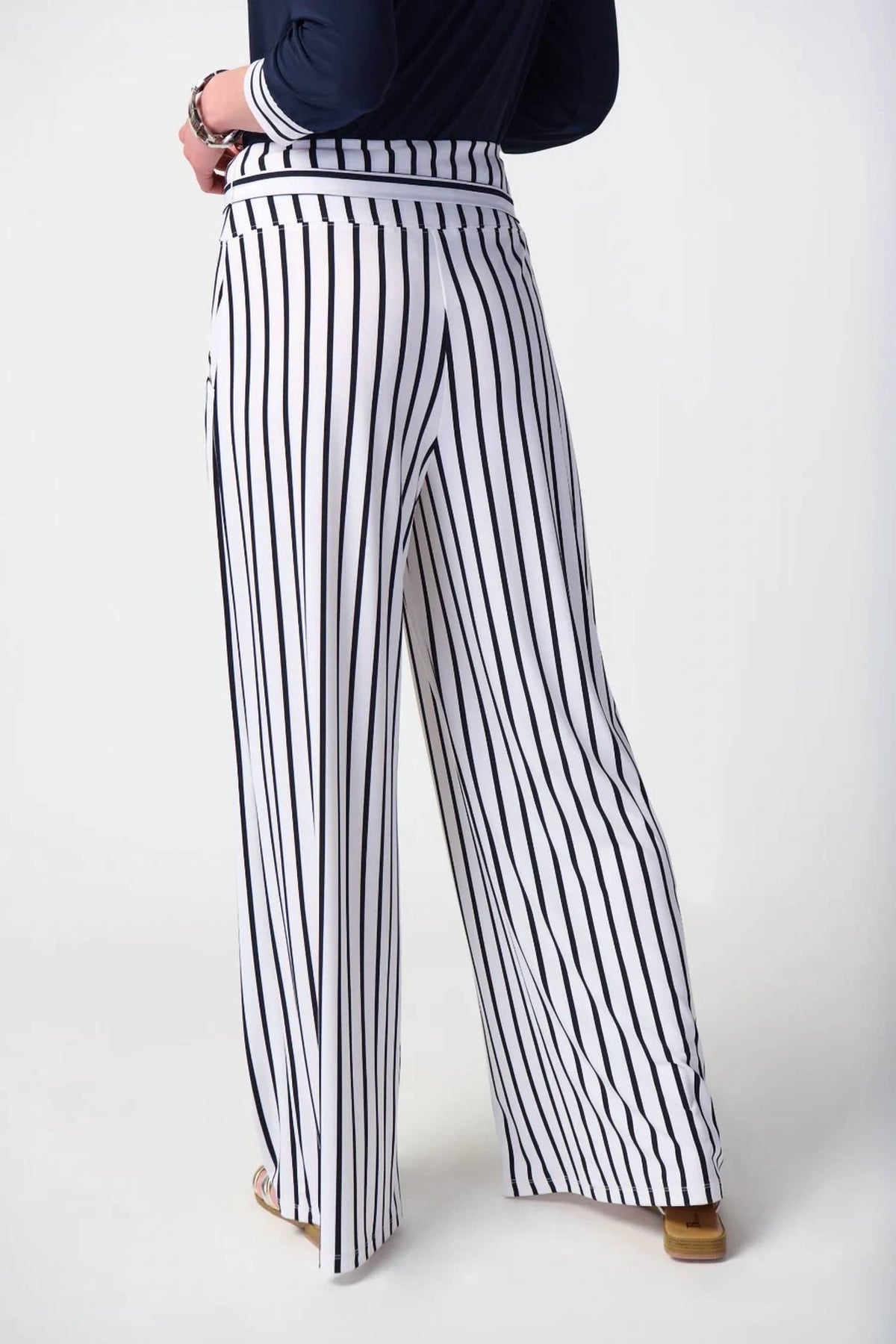 Joseph Ribkoff - Women's Striped Wide-leg Pants