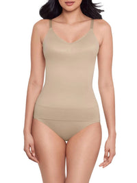 Miraclesuit Comfy Curves Shaping Camisole in beige - women's shirt