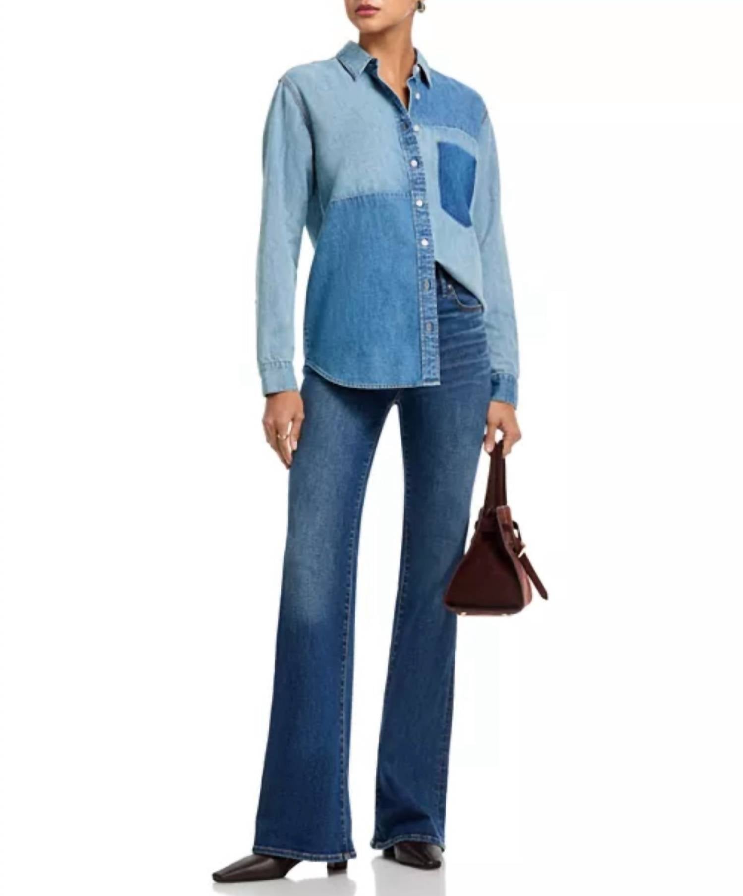 Veronica Beard - Time Travel Dalma Colorblock Button Down