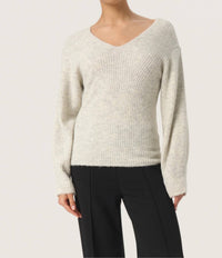 Soaked In Luxury - Rakel V-neck Rib Knit Pullover
