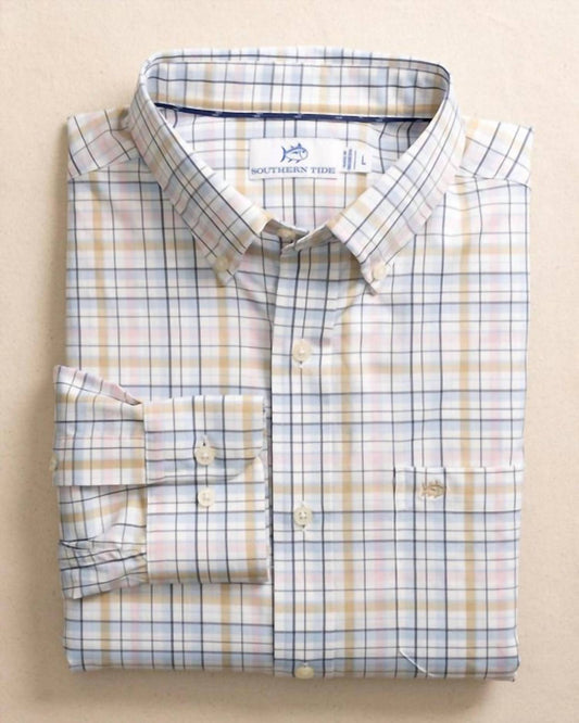 Southern Tide - Morris Island brrr Intercoastal Plaid Long Sleeve Sport Shirt