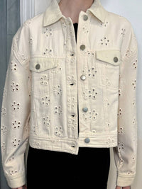 Saylor - DAISY EYELET DENIM JACKET