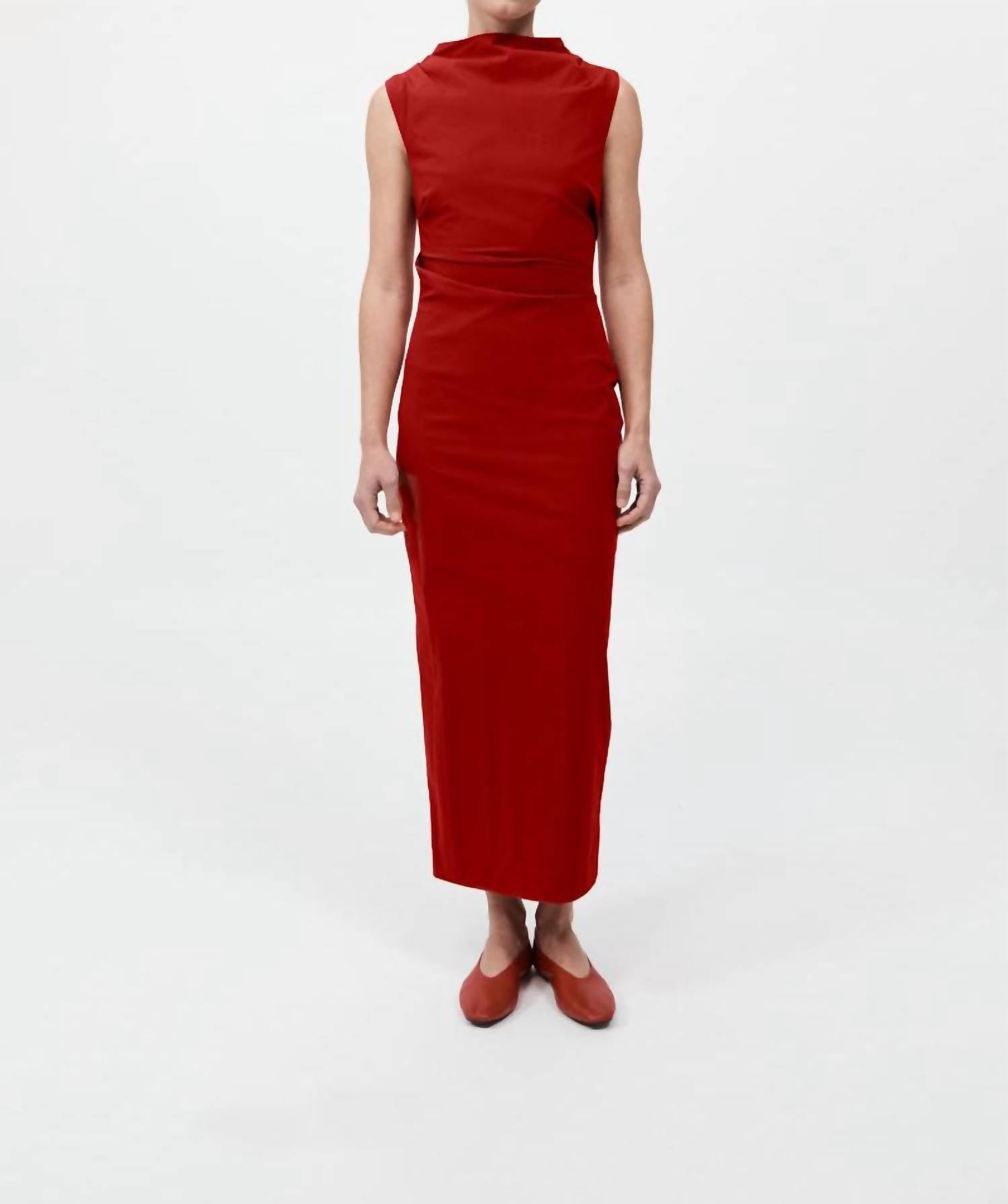 St. Agni - Soft Sculptural Mock Neck Dress