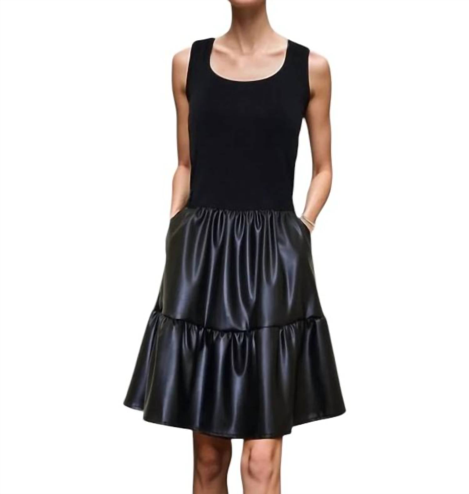 VaVa Mimi Ruffle Dress in black - women's dress