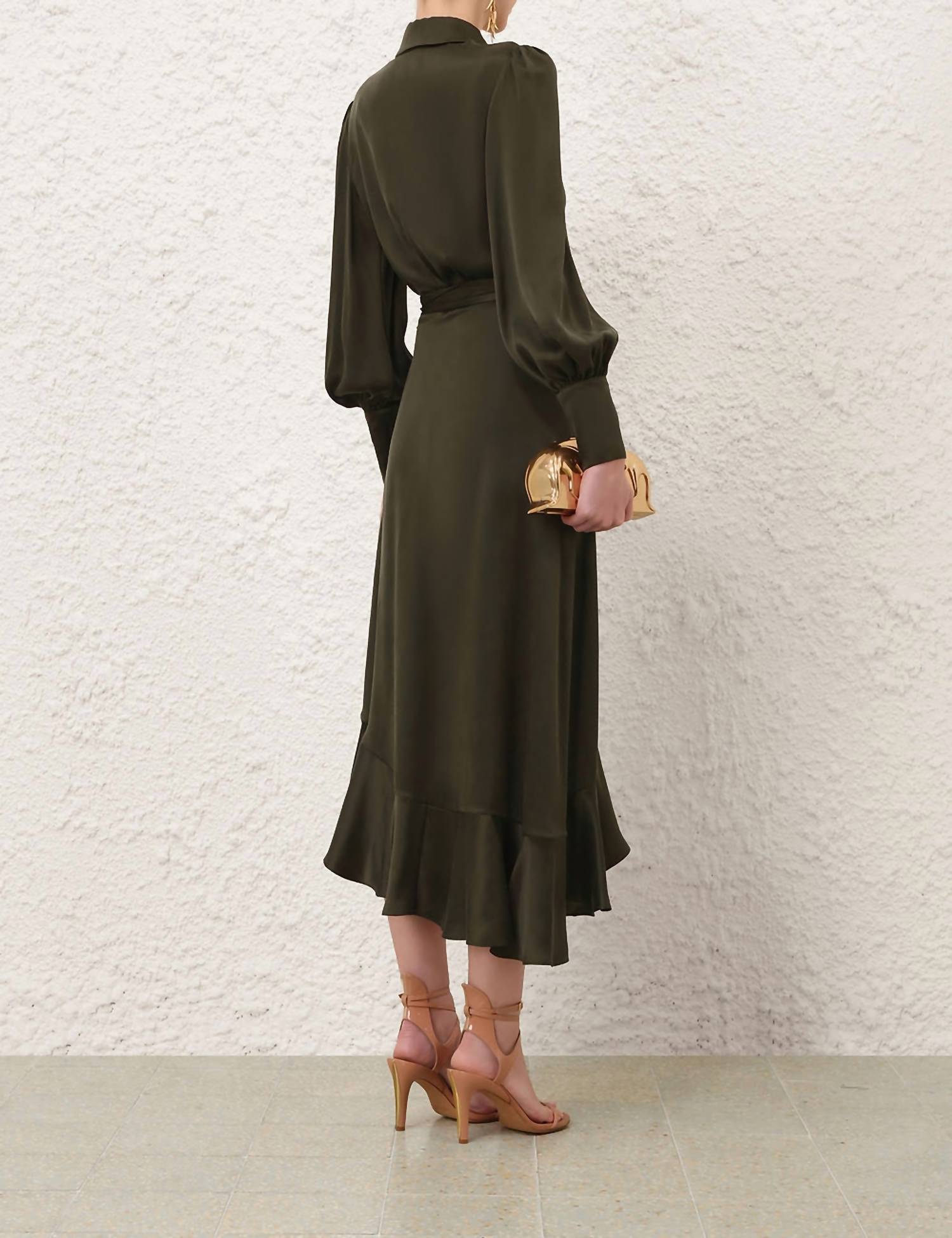Zimmermann - Silk Wrap Midi Dress