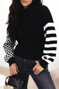 Aapparella - Checkmate Waffle Knit Sweater