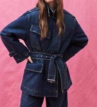 Closed - Short Denim Trench Coat