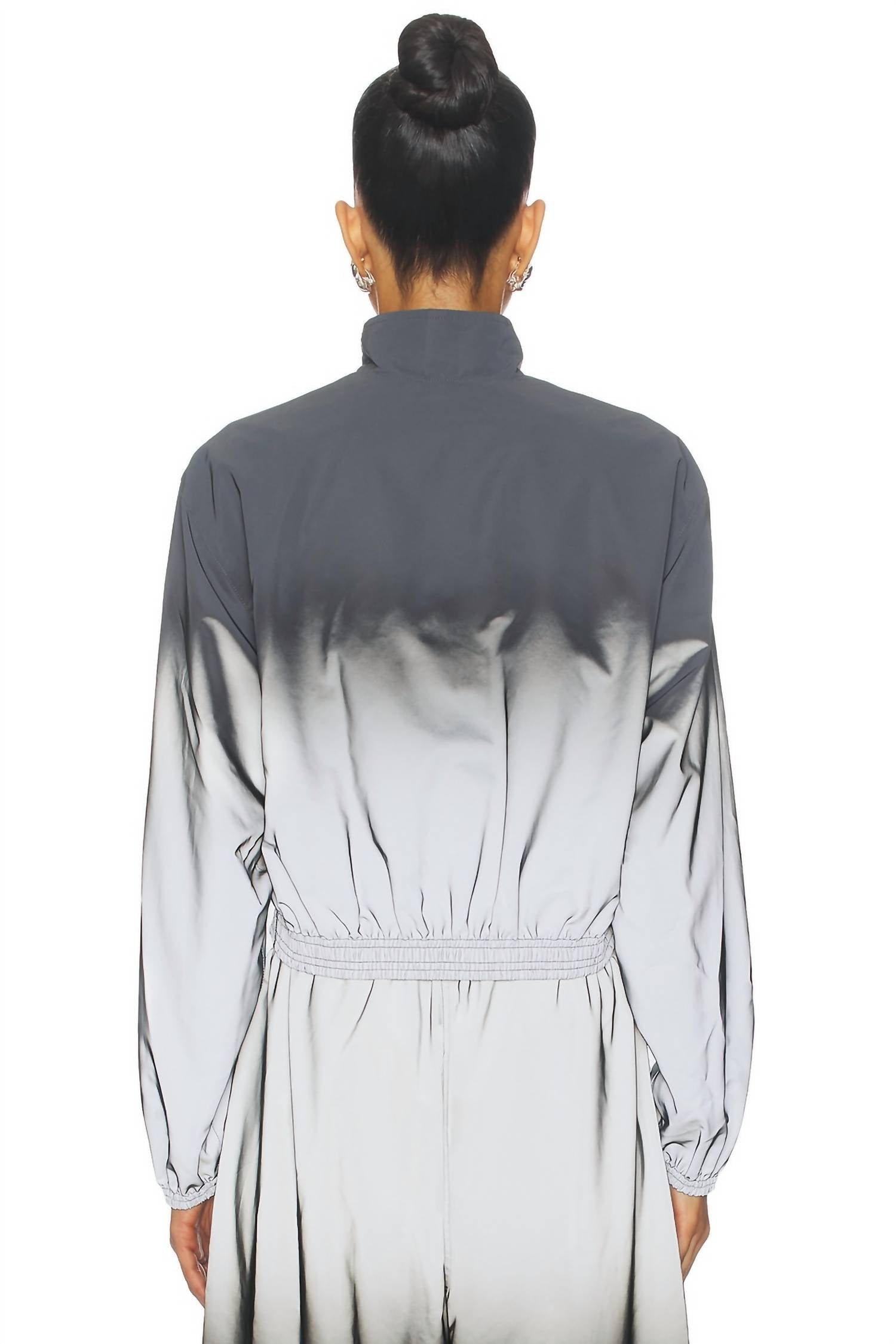Alexander Wang - Reflective Shrunken Track Jacket