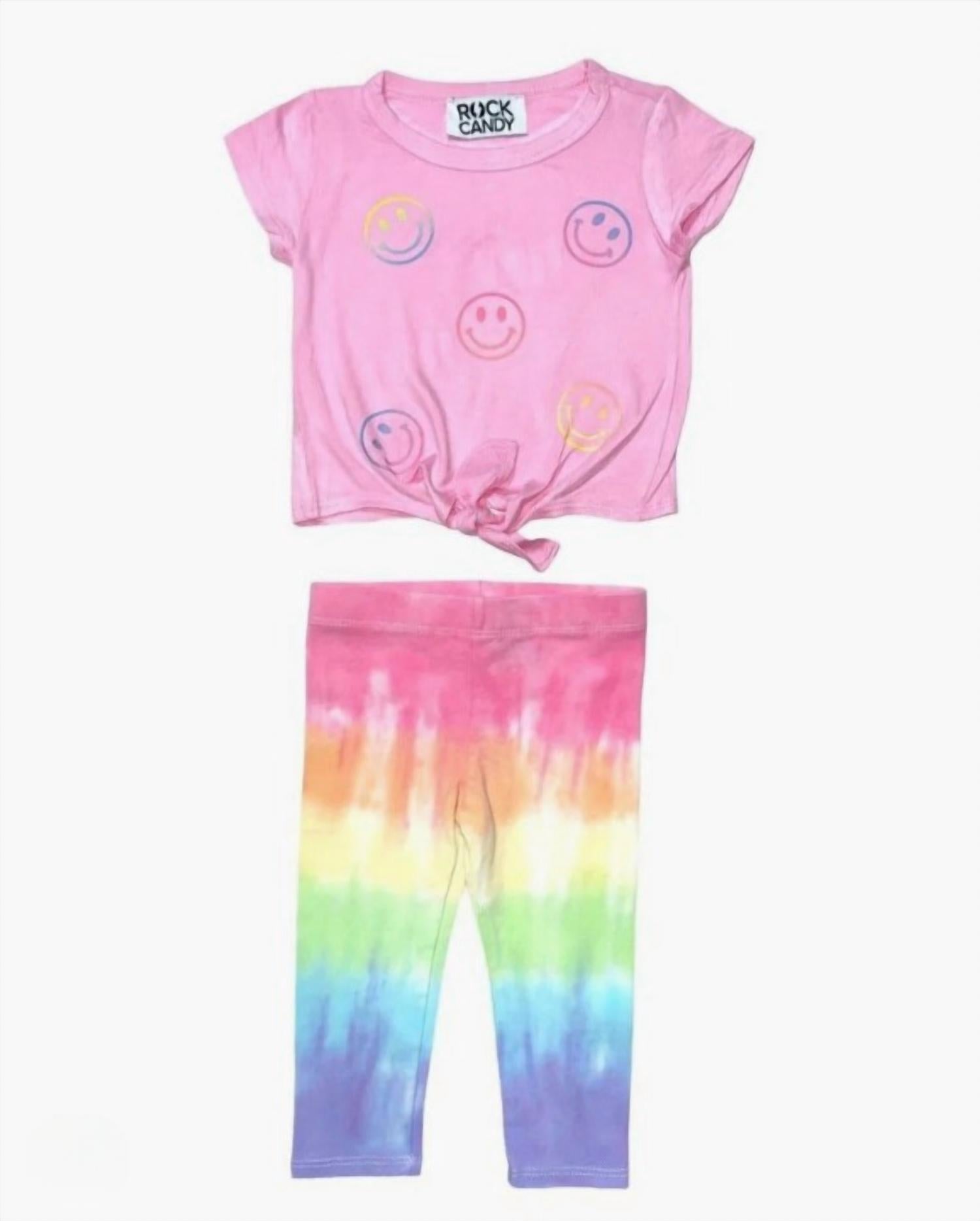 Rock Candy - Girl's Neon T-shirt And Leggings Set