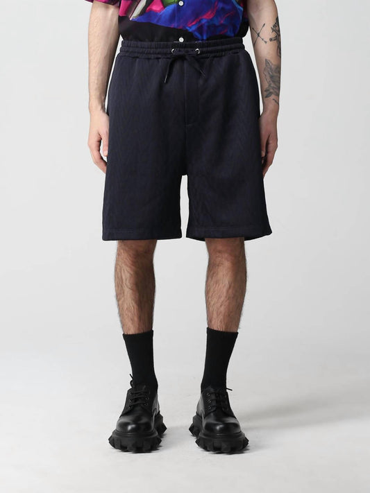 Valentino - Optical Jacquard Knit Bermuda Shorts