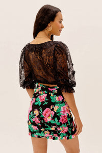 For Love & Lemons - Loretta Cropped Blouse
