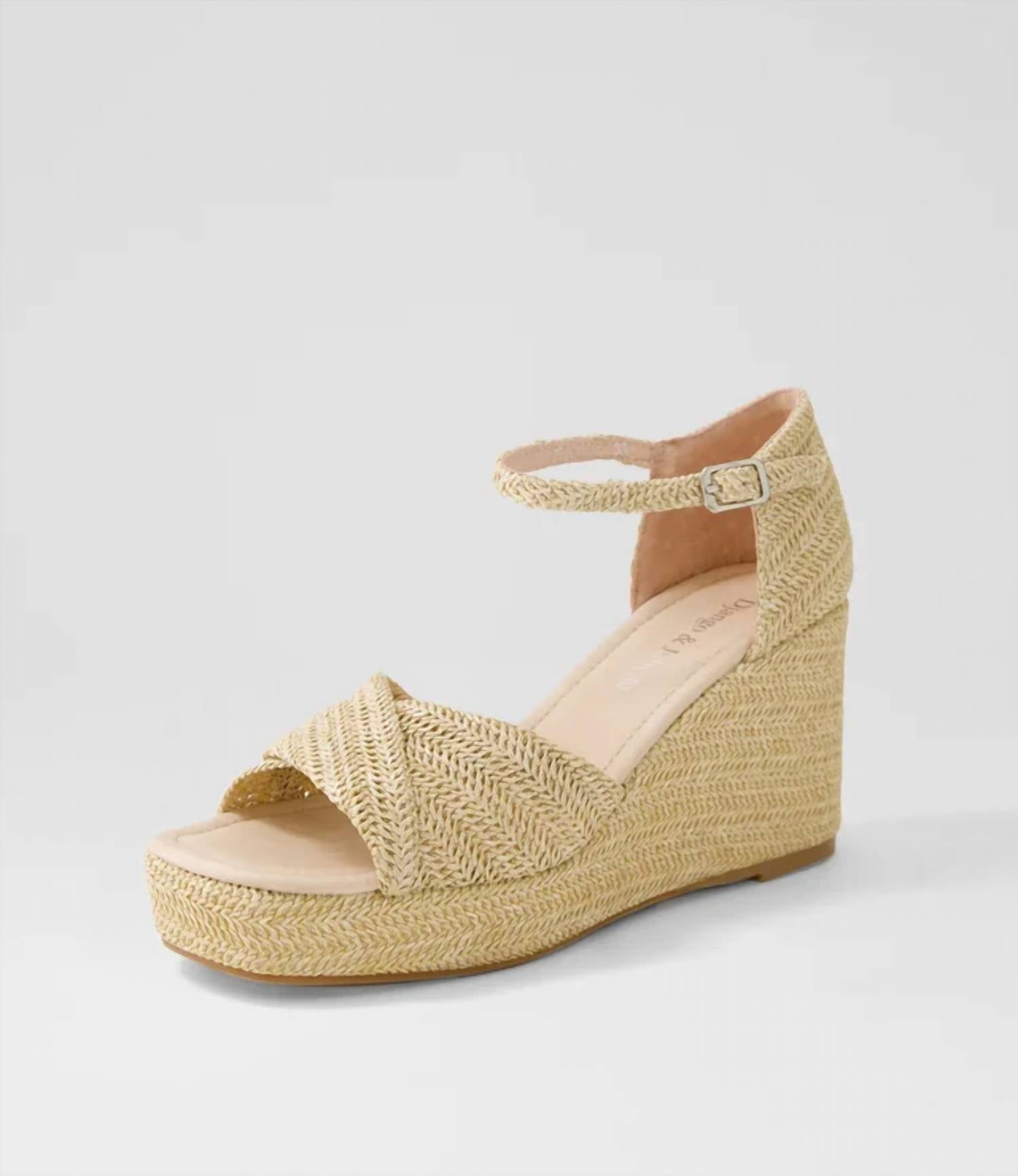 Django & Juliette - Women's Cotton Buckled Ankle Strap Sandals
