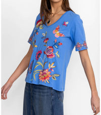 Johnny Was - Gracey Trapunto V-Neck T-Shirt
