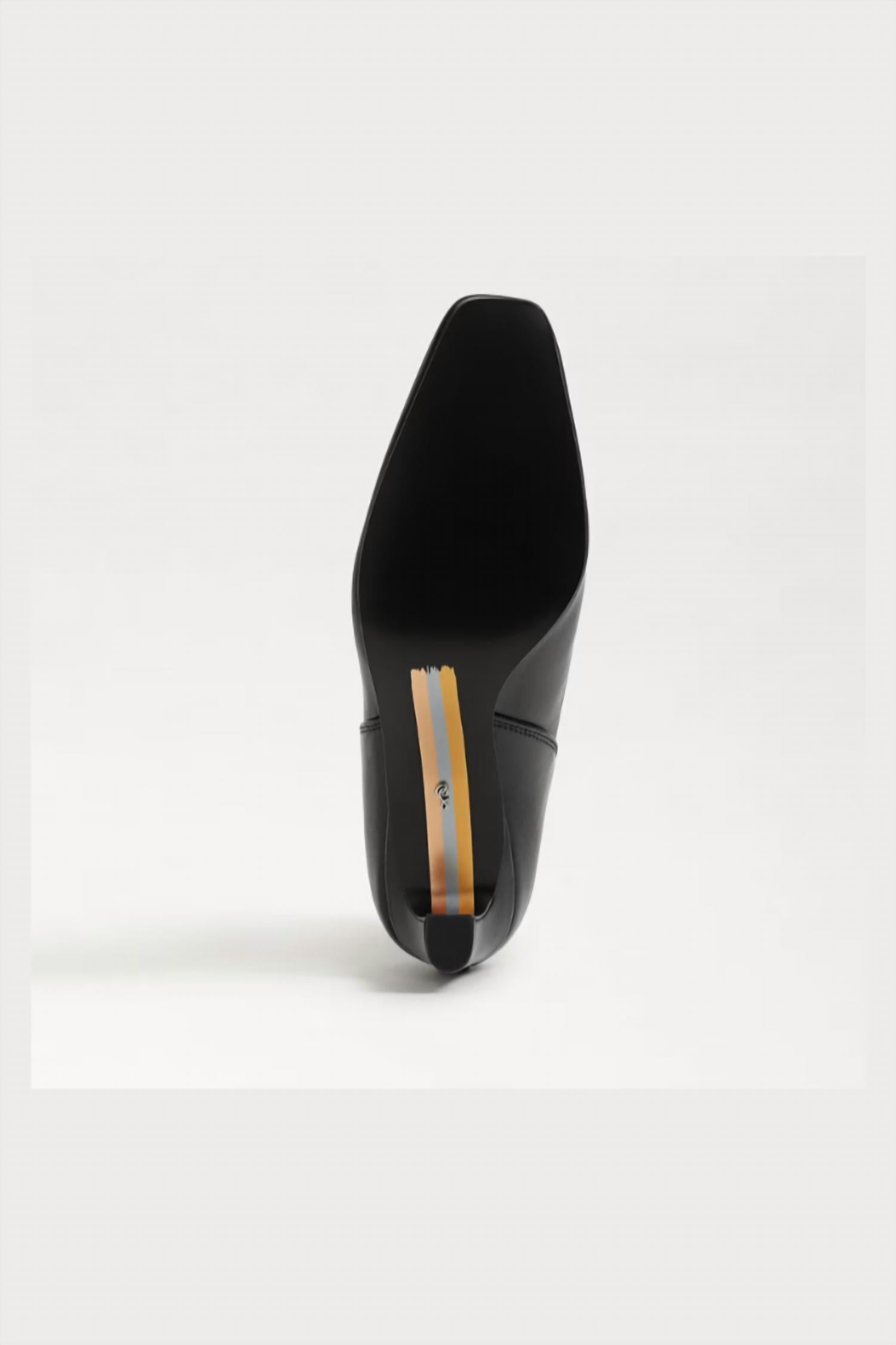 Sam Edelman Women's Margo Kitten Heel Bootie in black gloss leather - women's shoe - view 5