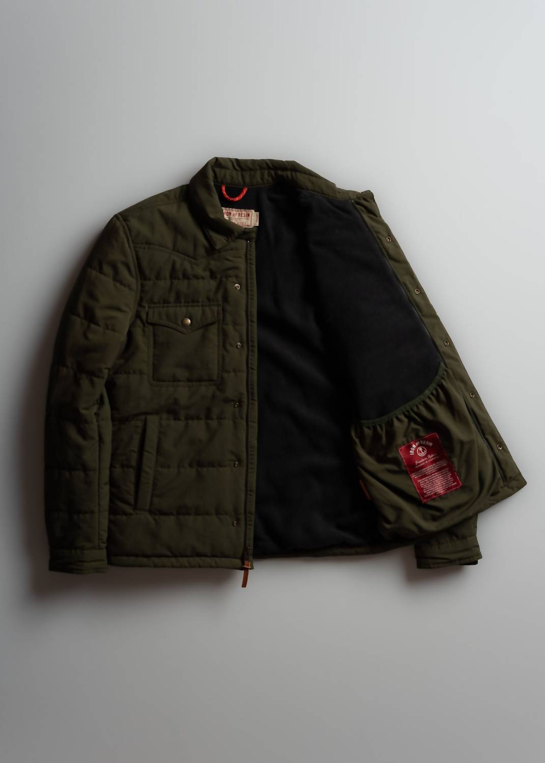 Iron & Resin Men's Cornerstone Jacket in khaki green - men's jacket - view 4