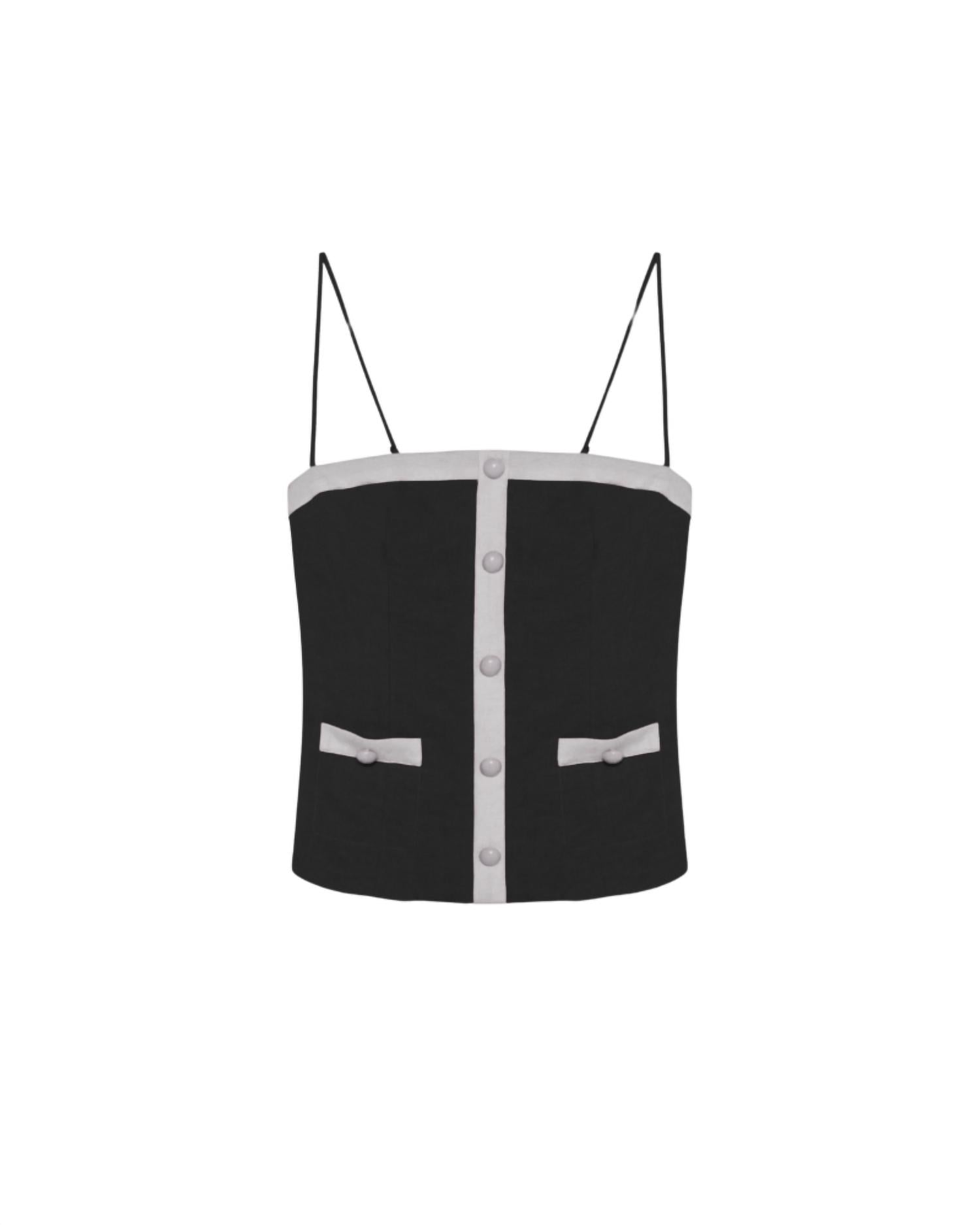 Simkhai - Eleanor Button Down Cami Top