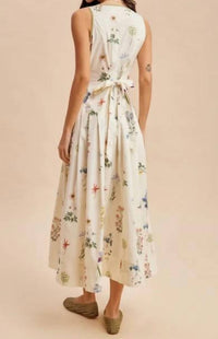 In-Loom - Contrast Floral Maxi Dress