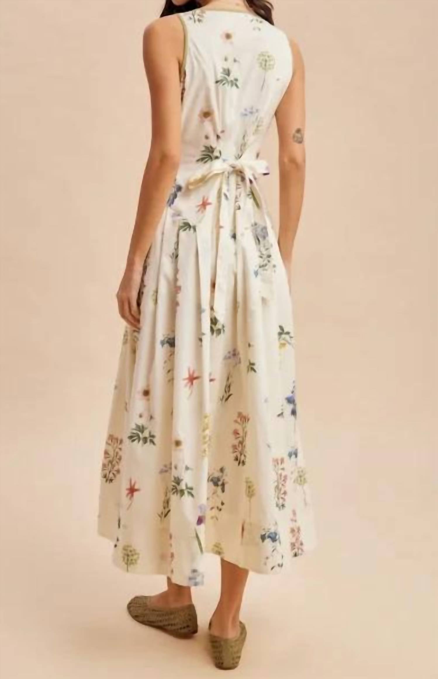 In-Loom - Contrast Floral Maxi Dress