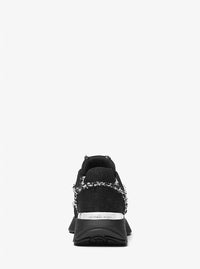 Michael Kors - Women's Ari Frayed Denim Trainer Shoes