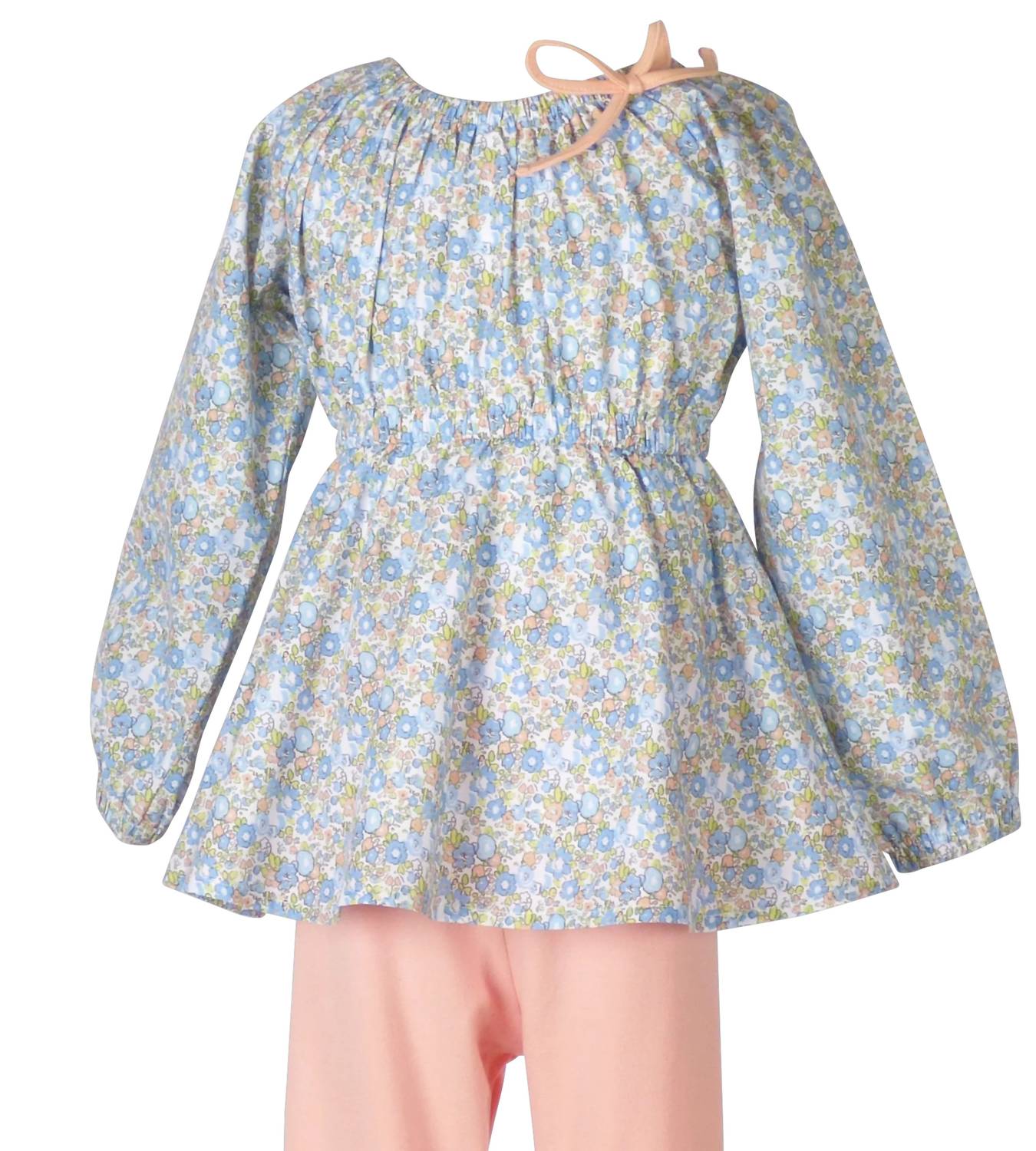 The Yellow Lamb - Girl's Gabby Gathered Neck Tunic