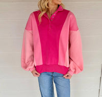 Easel - Emma Color-Block Sweatshirt