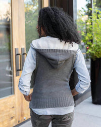 Grace And Lace - Hooded Cable Knit Vest