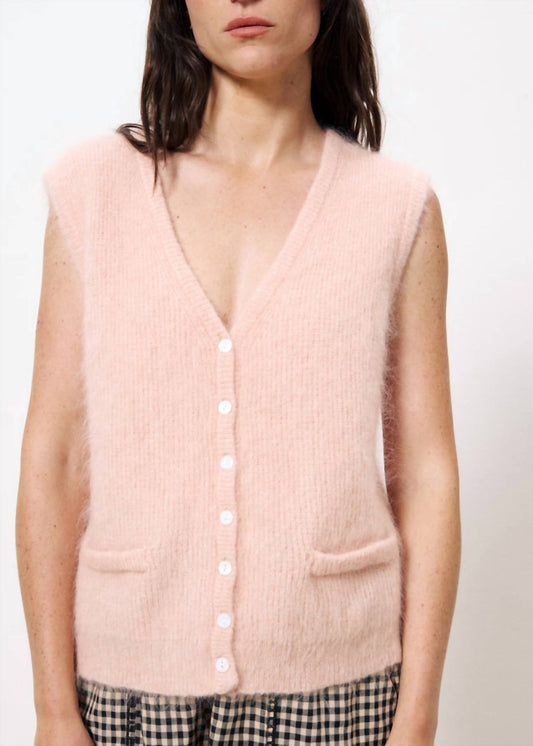 Frnch - Meliza Knit Buttoned Vest Top